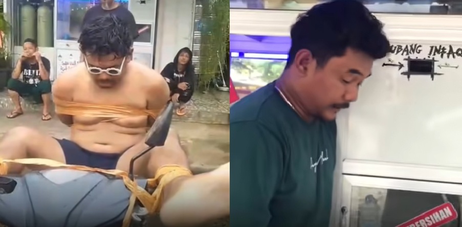 Unik! Pencuri Kotak Amal di Magelang Tidak Dipukuli, Tapi "Dipajang" Terlilit Lakban di Pinggir Jalan